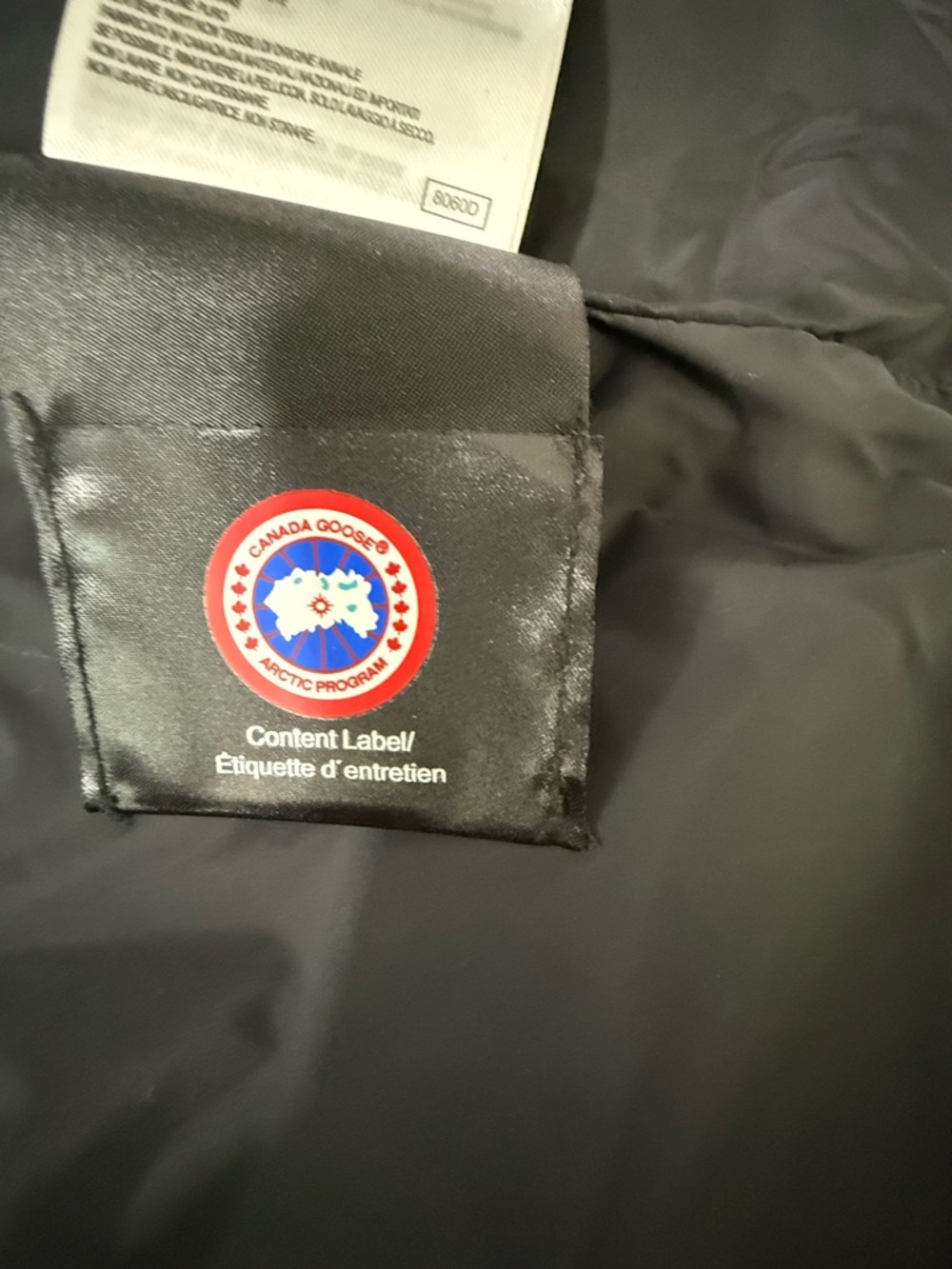 Women’s Canada Goose Black Quilted Down Puffer Vest with Logo Patch X-L - Picture 7 of 11